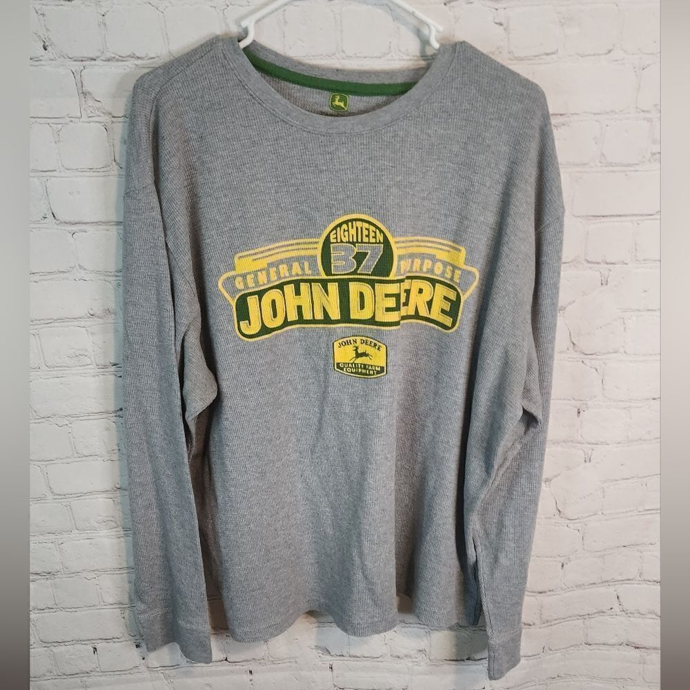 Men's John Deere longsleeve thermal shirt, size XL